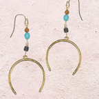 Golden Southwest Horseshoe Earrings
