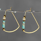 Modern Trapezoid Wire Shape w/ Semi Precious Combinations