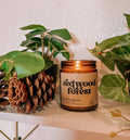 Redwood Forest 8 oz coconut wax amber jar candle