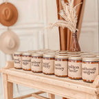 Moon flower 8 oz amber jar coconut wax candle