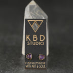 Minimalist Semi Precious Triangle Gemstone Studs (5mm)