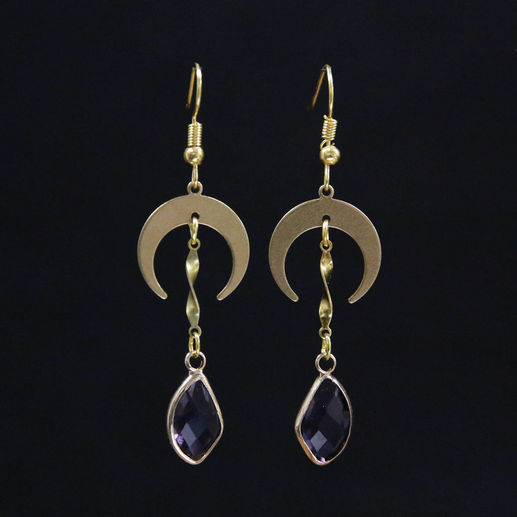 Crescent Drop Earrings