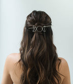 Indukala Moon Phase Hair Slide with Stick - Silver