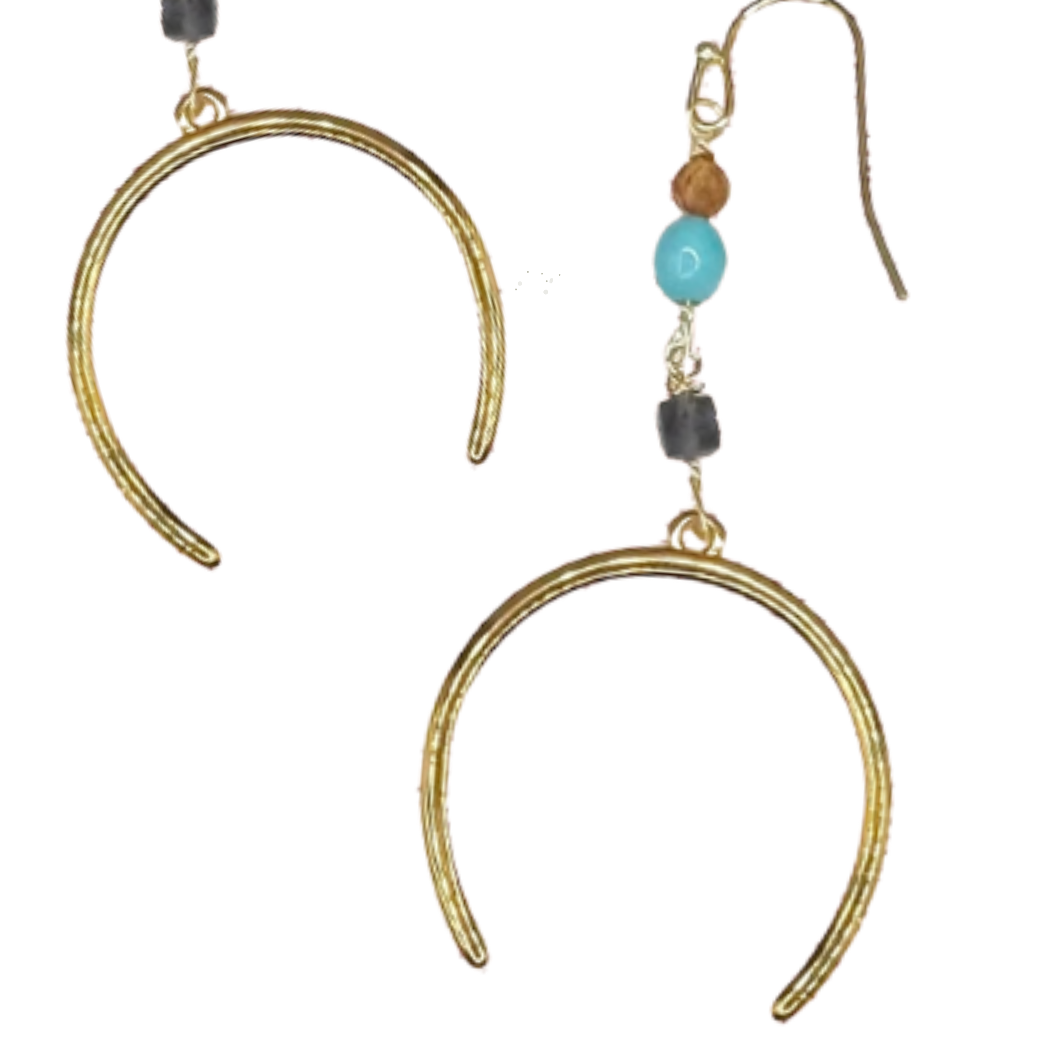 Golden Southwest Horseshoe Earrings