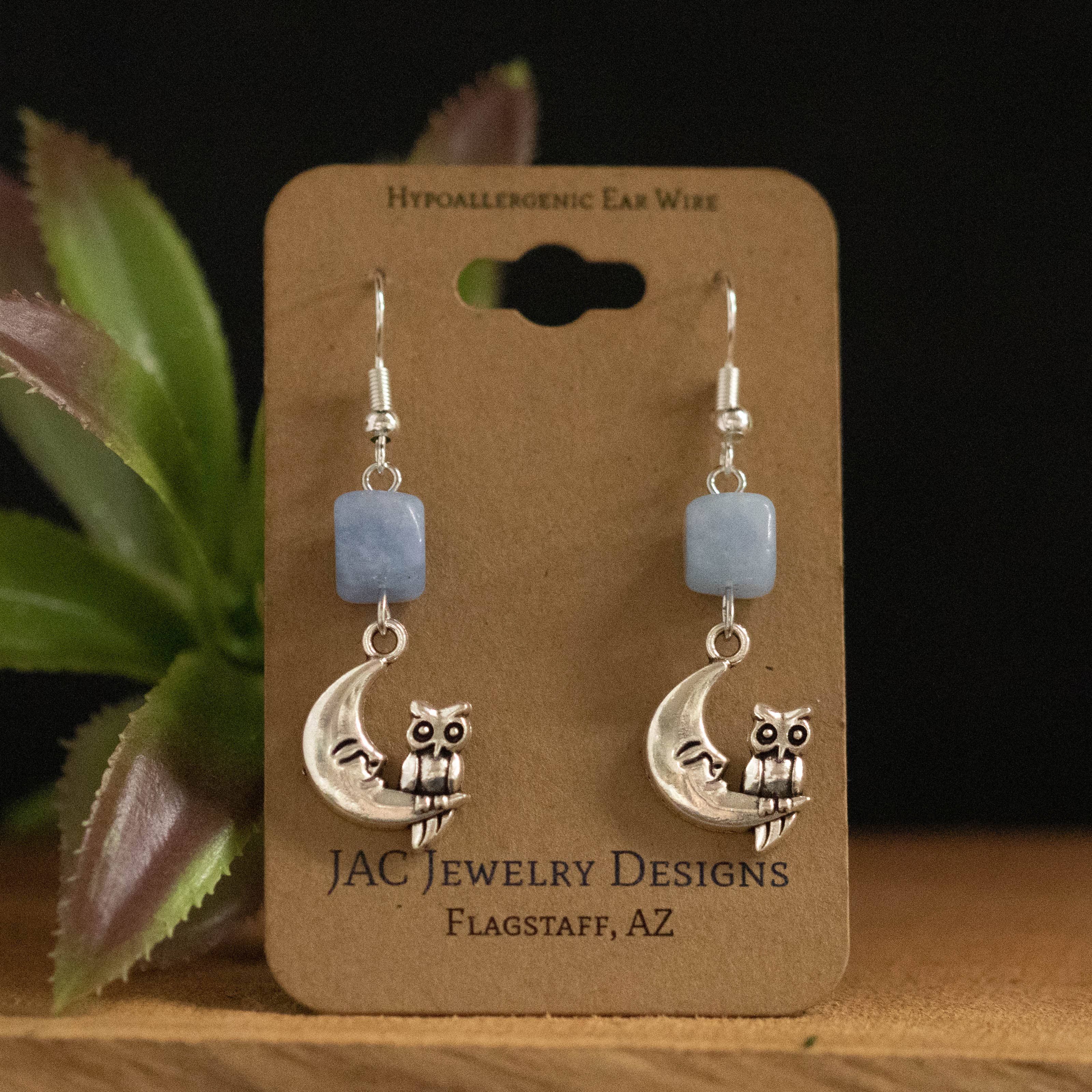 Owl Moon Earrings