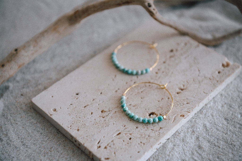 Private Label Stargaze Beaded Hoop Earrings