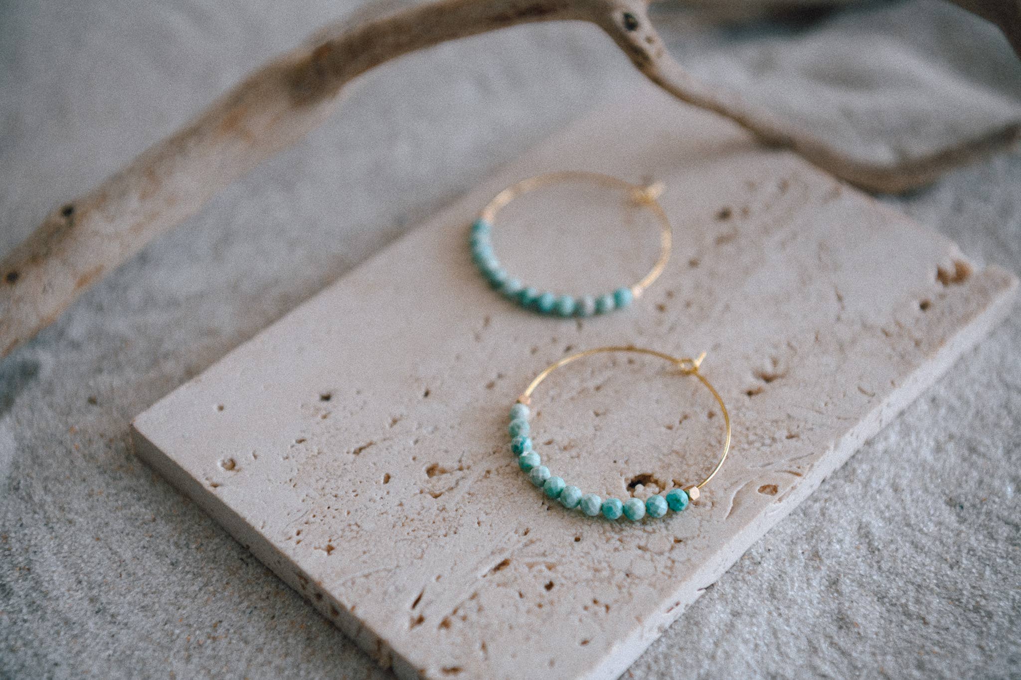 Private Label Stargaze Beaded Hoop Earrings