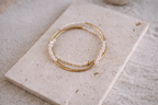 Pearl or Gold Beaded Double Wrap Bracelet