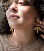 Aamani Vine Hoop Earring - Gold