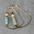 Modern Trapezoid Wire Shape w/ Semi Precious Combinations