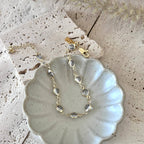 Gold Filled Smoky Crystal Bracelet  Delicate Layering Bracet