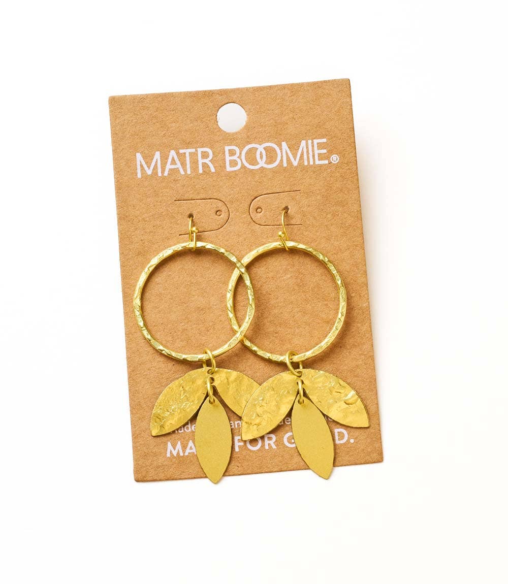 Aamani Vine Hoop Earring - Gold