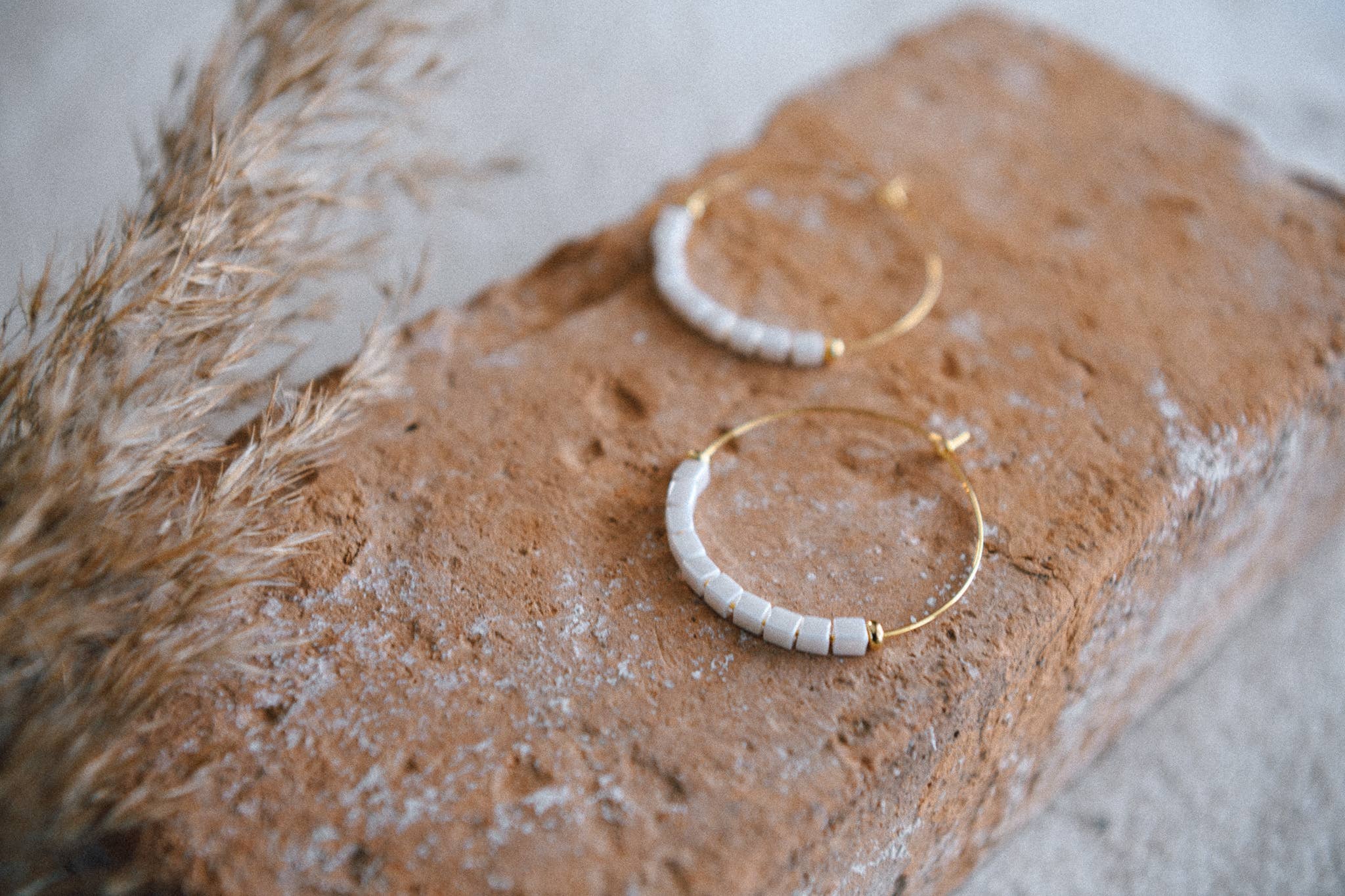 Private Label Stargaze Beaded Hoop Earrings