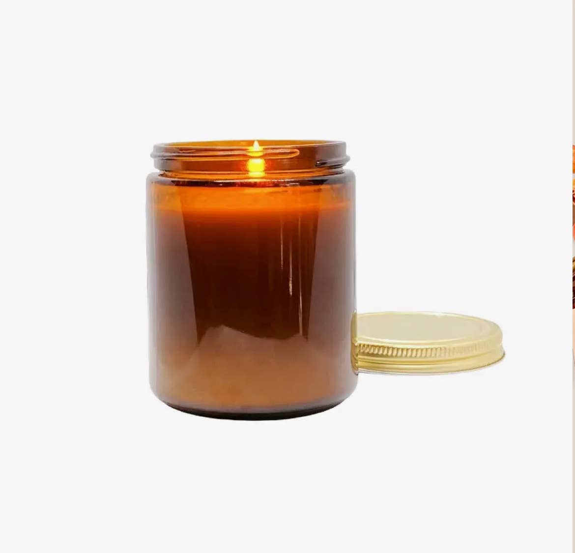 Redwood Forest 8 oz coconut wax amber jar candle