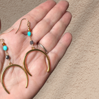 Golden Southwest Horseshoe Earrings