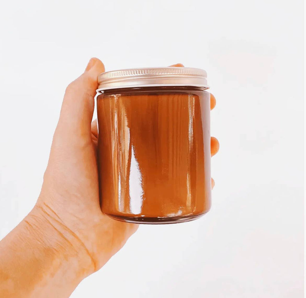 Redwood Forest 8 oz coconut wax amber jar candle