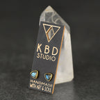 Minimalist Semi Precious Triangle Gemstone Studs (5mm)